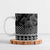 Black Taniko Kowhaiwhai Tukutuku Motif Ceramic Mug - Polynesian Pride