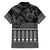 Black Taniko Kowhaiwhai Tukutuku Motif Family Matching Tank Maxi Dress and Hawaiian Shirt