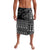 Black Taniko Kowhaiwhai Tukutuku Motif Lavalava