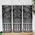 Black Taniko Kowhaiwhai Tukutuku Motif Skinny Tumbler