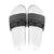 Black Taniko Kowhaiwhai Tukutuku Motif Slide Sandals - Polynesian Pride