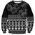 Black Taniko Kowhaiwhai Tukutuku Motif Sweatshirt