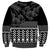 Black Taniko Kowhaiwhai Tukutuku Motif Sweatshirt
