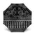 Black Taniko Kowhaiwhai Tukutuku Motif Umbrella - Polynesian Pride