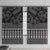 Black Taniko Kowhaiwhai Tukutuku Motif Window Curtain