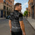 Black Taniko Kowhaiwhai Tukutuku Motif Zipper Polo Shirt - Polynesian Pride