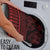 Red Taniko Kowhaiwhai Tukutuku Motif Bathroom Set - Polynesian Pride
