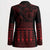 Red Taniko Kowhaiwhai Tukutuku Motif Blazer - Polynesian Pride