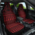 Red Taniko Kowhaiwhai Tukutuku Motif Car Seat Cover