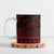 Red Taniko Kowhaiwhai Tukutuku Motif Ceramic Mug - Polynesian Pride