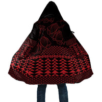 Red Taniko Kowhaiwhai Tukutuku Motif Cloak - Polynesian Pride