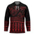 Red Taniko Kowhaiwhai Tukutuku Motif Hockey Jersey - Polynesian Pride
