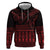 Red Taniko Kowhaiwhai Tukutuku Motif Hoodie