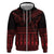 Red Taniko Kowhaiwhai Tukutuku Motif Hoodie