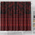 Red Taniko Kowhaiwhai Tukutuku Motif Shower Curtain