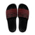 Red Taniko Kowhaiwhai Tukutuku Motif Slide Sandals - Polynesian Pride