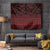 Red Taniko Kowhaiwhai Tukutuku Motif Tapestry