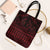 Red Taniko Kowhaiwhai Tukutuku Motif Tote Bag - Polynesian Pride