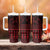 Red Taniko Kowhaiwhai Tukutuku Motif Tumbler With Handle
