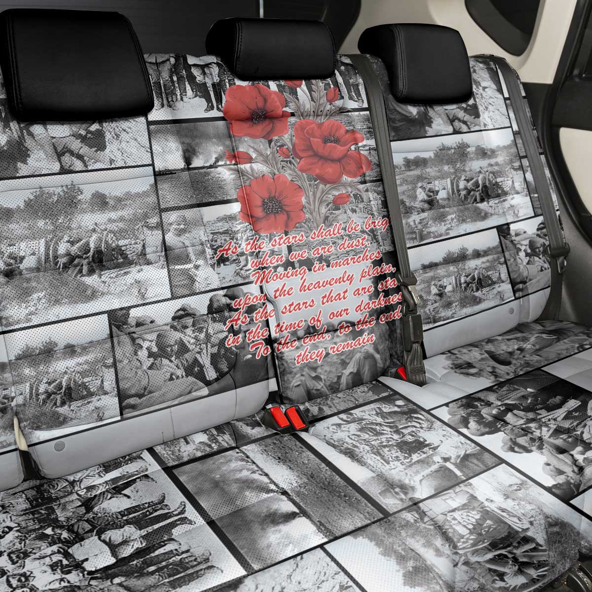ANZAC Day Gallipoli Campaign Back Car Seat Cover To The End They Remain LT9 - Polynesian Pride