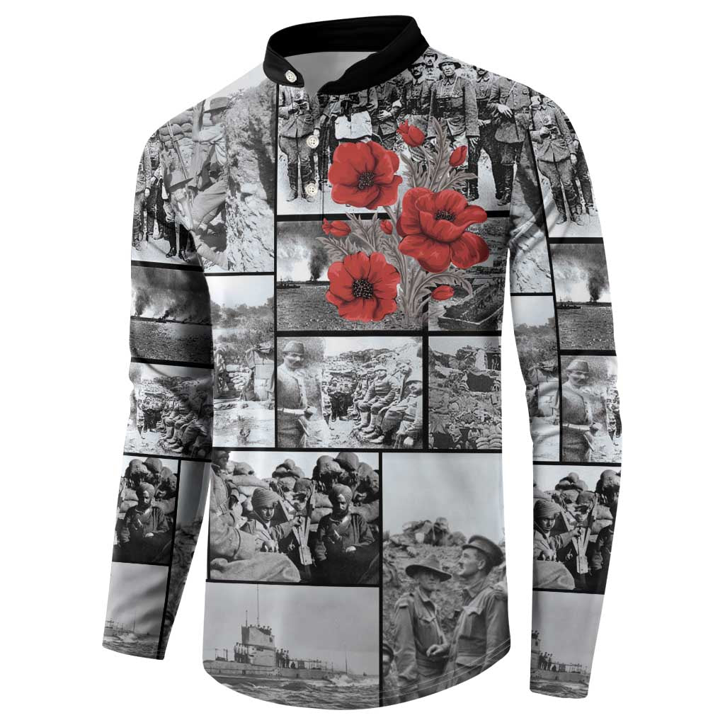 ANZAC Day Gallipoli Campaign Button Sweatshirt To The End They Remain