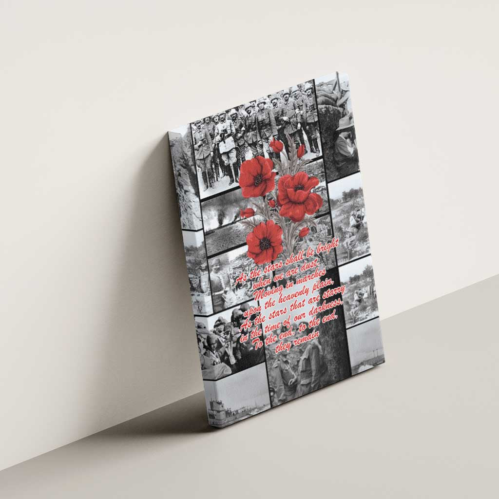 ANZAC Day Gallipoli Campaign Canvas Wall Art To The End They Remain