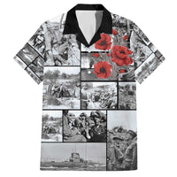 ANZAC Day Gallipoli Campaign Family Matching Long Sleeve Bodycon Dress and Hawaiian Shirt To The End They Remain LT9 Dad's Shirt - Short Sleeve Black - Polynesian Pride