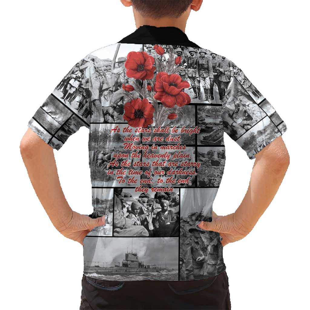 ANZAC Day Gallipoli Campaign Family Matching Off Shoulder Short Dress and Hawaiian Shirt To The End They Remain LT9 - Polynesian Pride
