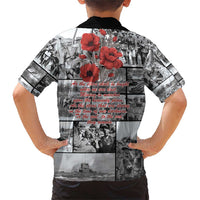 ANZAC Day Gallipoli Campaign Family Matching Short Sleeve Bodycon Dress and Hawaiian Shirt To The End They Remain LT9 - Polynesian Pride