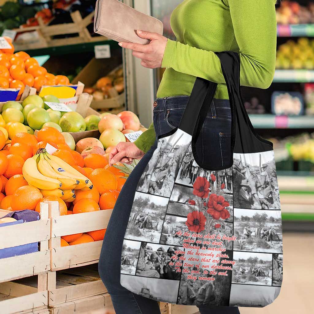 ANZAC Day Gallipoli Campaign Grocery Bag To The End They Remain
