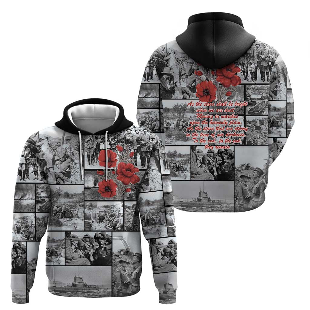 ANZAC Day Gallipoli Campaign Hoodie To The End They Remain