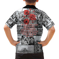 ANZAC Day Gallipoli Campaign Kid Hawaiian Shirt To The End They Remain