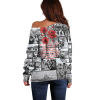 ANZAC Day Gallipoli Campaign Off Shoulder Sweater To The End They Remain