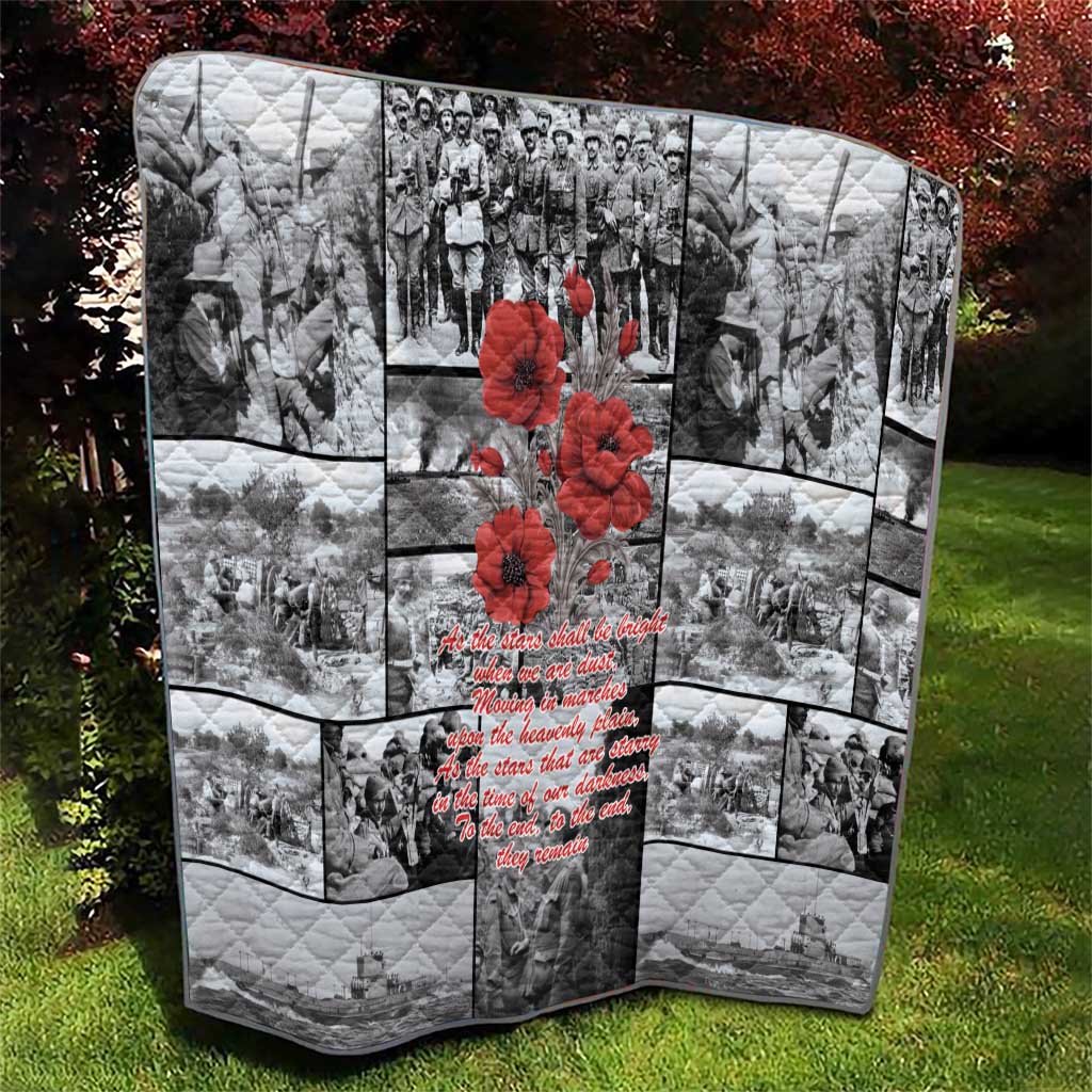 ANZAC Day Gallipoli Campaign Quilt To The End They Remain