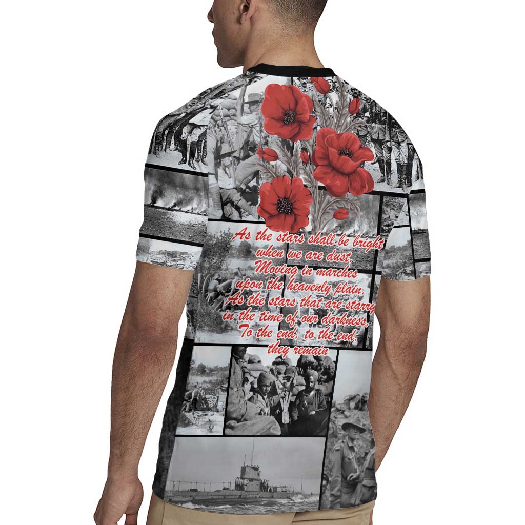 ANZAC Day Gallipoli Campaign Rugby Jersey To The End They Remain