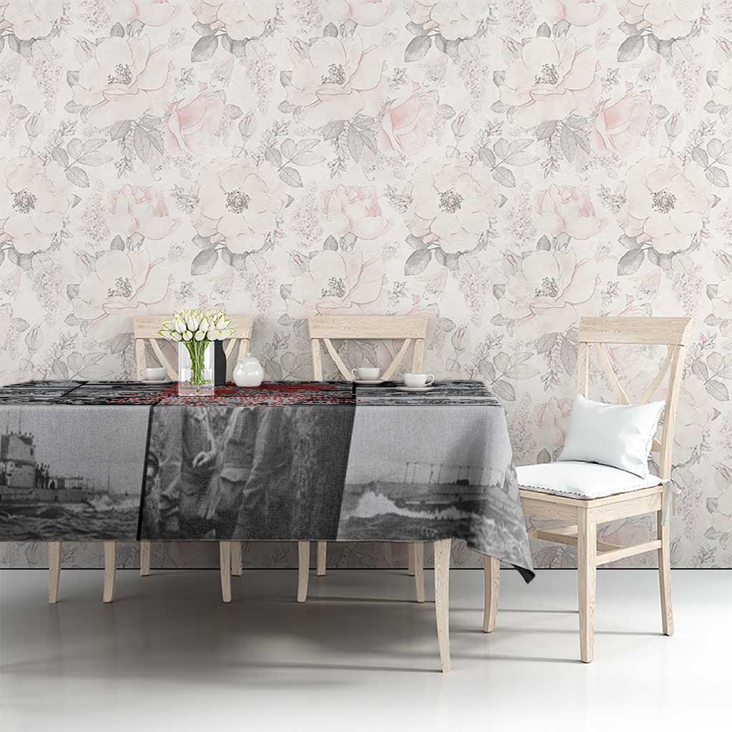 ANZAC Day Gallipoli Campaign Tablecloth To The End They Remain