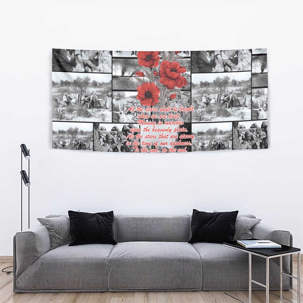 ANZAC Day Gallipoli Campaign Tapestry To The End They Remain