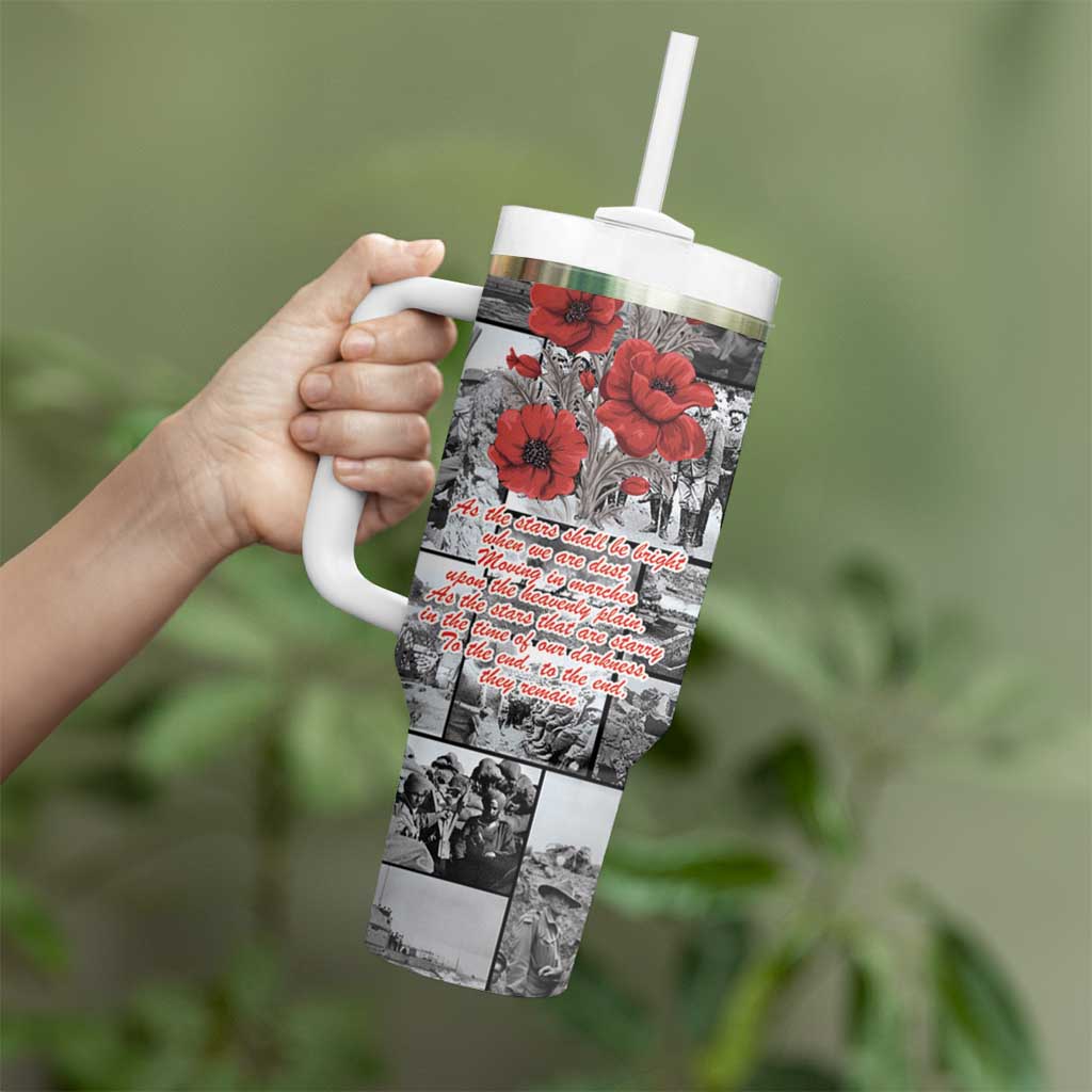 ANZAC Day Gallipoli Campaign Tumbler With Handle To The End They Remain