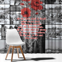 ANZAC Day Gallipoli Campaign Window Curtain To The End They Remain