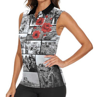 ANZAC Day Gallipoli Campaign Women Sleeveless Polo Shirt To The End They Remain