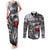 Black ANZAC Day The Battle of Lone Pine Couples Matching Tank Maxi Dress and Long Sleeve Button Shirt Kiwi-Kangaroo Soldier Lest We Forget