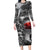 Black ANZAC Day The Battle of Lone Pine Family Matching Long Sleeve Bodycon Dress and Hawaiian Shirt Kiwi-Kangaroo Soldier Lest We Forget