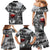Black ANZAC Day The Battle of Lone Pine Family Matching Mermaid Dress and Hawaiian Shirt Kiwi-Kangaroo Soldier Lest We Forget