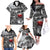 Black ANZAC Day The Battle of Lone Pine Family Matching Off The Shoulder Long Sleeve Dress and Hawaiian Shirt Kiwi-Kangaroo Soldier Lest We Forget