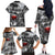 Black ANZAC Day The Battle of Lone Pine Family Matching Off The Shoulder Long Sleeve Dress and Hawaiian Shirt Kiwi-Kangaroo Soldier Lest We Forget