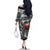 Black ANZAC Day The Battle of Lone Pine Family Matching Off The Shoulder Long Sleeve Dress and Hawaiian Shirt Kiwi-Kangaroo Soldier Lest We Forget