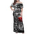 Black ANZAC Day The Battle of Lone Pine Family Matching Off Shoulder Maxi Dress and Hawaiian Shirt Kiwi-Kangaroo Soldier Lest We Forget