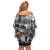 Black ANZAC Day The Battle of Lone Pine Family Matching Off Shoulder Short Dress and Hawaiian Shirt Kiwi-Kangaroo Soldier Lest We Forget