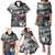 Black ANZAC Day The Battle of Lone Pine Family Matching Puletasi and Hawaiian Shirt Kiwi-Kangaroo Soldier Lest We Forget