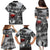 Black ANZAC Day The Battle of Lone Pine Family Matching Puletasi and Hawaiian Shirt Kiwi-Kangaroo Soldier Lest We Forget